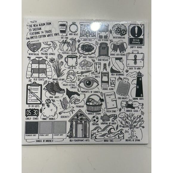 Ed Sheeran Autumn Variations White Vinyl & Signed Art Card Autographed #2 - Picture 6 of 9